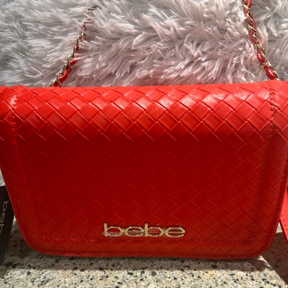 NWT-Bebe Vibrant Corra Mini Woven Bag - Picture 2 of 8